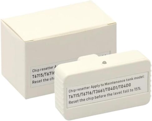 إعادة ضبط رقاقة خزان الصيانة متوافق مع طابعات L6490 L14150 L6270 M1180 M3180 WF-2860 WF-2865 WF-2861 XP-5105 XP-5100 (قطعتان) in Kuwait