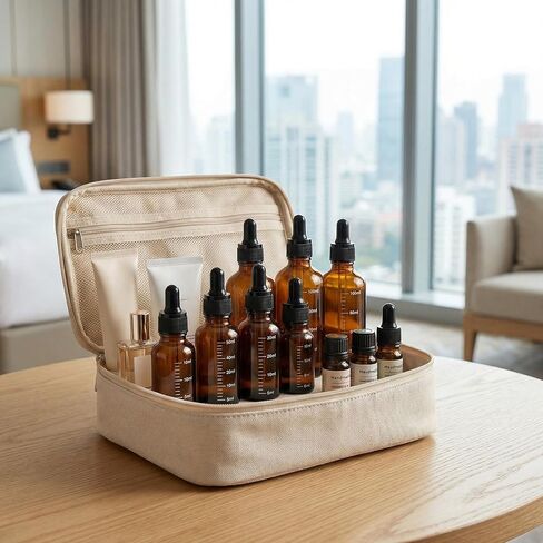 6Pcs 15ml/0.5oz Amber Glass Empty Graduated Refillable Dropper Bottles with Rubber Head and Internal Dropper Essential Oil Containers Cosmetic Sample Vials Dispensers for Aromatherapy in Kuwait