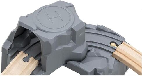 ألعاب قطار السكك الحديدية محاكاة مسار القطار مجموعة نفق اللعب تتضمن مركبات قاطرة مواد خشبية مناسبة للأطفال هدية ديكور المنزل، نفق، 20 × 15 × 14 سم in Kuwait