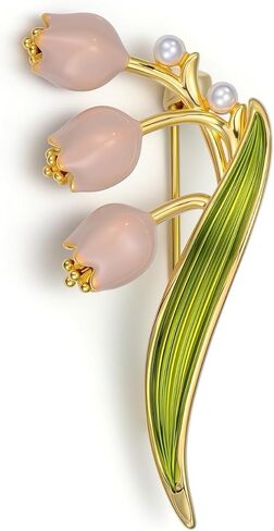 دبابيس بروش على شكل زهرة مطلية بالذهب عيار 14 قيراط، دبابيس بروش على شكل زهرة من حجر الراين الكريستالي، إكسسوارات، هدية عيد الميلاد للنساء in Kuwait