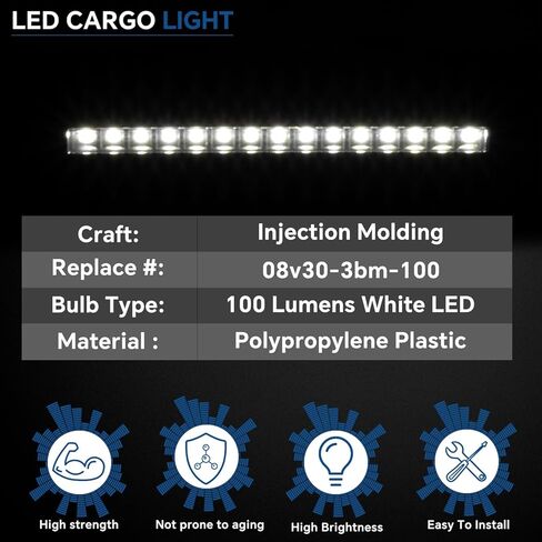 ترقية ضوء الباب الخلفي للشحن 08V30-3BM-100 متوافق مع 2026 Honda Passport RTL سحب التعتيم TrailSport Elite Tail Gate Accessories LED مصباح قبة خلفي ضوء PREO-PSS-030 in Kuwait