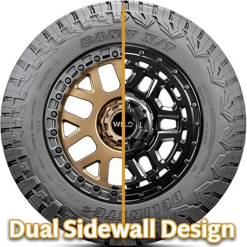 Delinte DX-20 Bandit X/T Truck/SUV All-Terrain Mud Off-Road Radial Tire-255/55R19 255/55/19 255/55-19 111V Load Range SL 4-Ply BSW Black Side Wall UTQG 660AA in Saudi Arabia