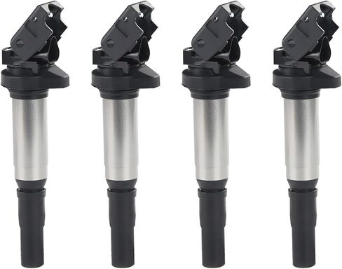 حزمة ملف الإشعال JDMON متوافقة مع BMW 325i، 335i، 328i، 525i، 530i، 330i، 650i، X3، X5، M5، M6 مجموعة من 6 قطع بديلة OEM # 0221504470 12138616153 12138657273 12137594937 12137562744 in Kuwait