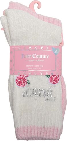 عبوة من 2 جوارب من قماش شانيل بشعار الماركة من Juicy Couture in Saudi Arabia