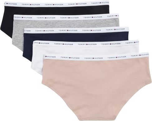 Tommy Hilfiger Women's 5-pack Classic Cotton Logo Hipster in Kuwait