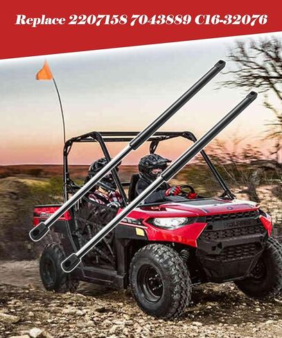 2 قطعة 2 قطعة 7043889 نافذة أمامية رفع دعم دعامة صدمات الغاز يناسب 2013-2025 بولاريس رينجر، استبدال 2207158 C16-32076 (7043889) in Kuwait