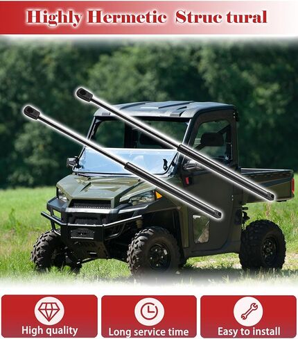 2 قطعة 2 قطعة 7043889 نافذة أمامية رفع دعم دعامة صدمات الغاز يناسب 2013-2025 بولاريس رينجر، استبدال 2207158 C16-32076 (7043889) in Kuwait