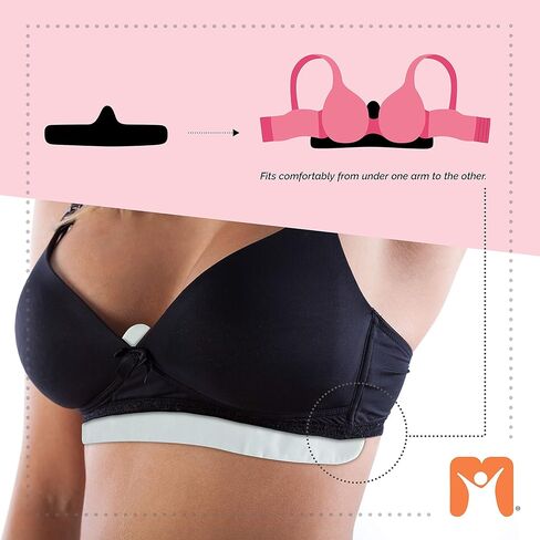 More of Me to Love Cotton and Viscose Blend Bra Liners (XX-Large, 6-Pack, Black) - Wicking, Soft, Easy-Care in Saudi Arabia