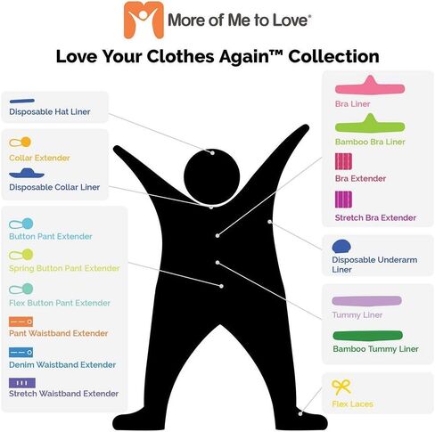 More of Me to Love Cotton and Viscose Blend Bra Liners (XX-Large, 6-Pack, Black) - Wicking, Soft, Easy-Care in Saudi Arabia