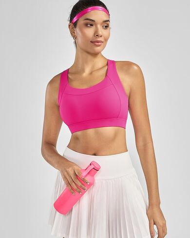 RUNNING GIRL Sports Bras for Women High Support, Adjustable Straps High Impact Racerback Bra with Hook Closure Molded Cup in Saudi Arabia