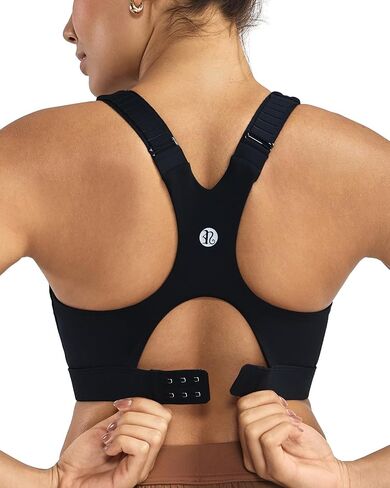 RUNNING GIRL Sports Bras for Women High Support, Adjustable Straps High Impact Racerback Bra with Hook Closure Molded Cup in Saudi Arabia