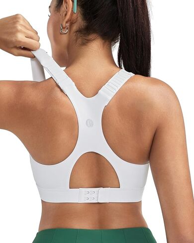 RUNNING GIRL Sports Bras for Women High Support, Adjustable Straps High Impact Racerback Bra with Hook Closure Molded Cup in Saudi Arabia