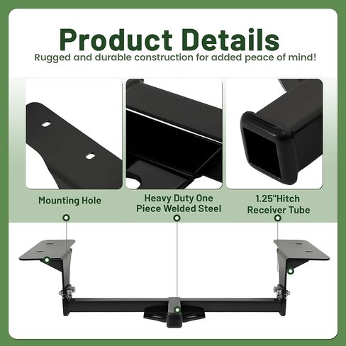 Class 1 1.25" Trailer Hitch Compatible with 2007-2021 Nissan Altima 4 Door Sedan Models/Altima/Maxima 2000LBS Steel Powder Coated Black Rear Trailer Tow Hitch Receiver in Saudi Arabia