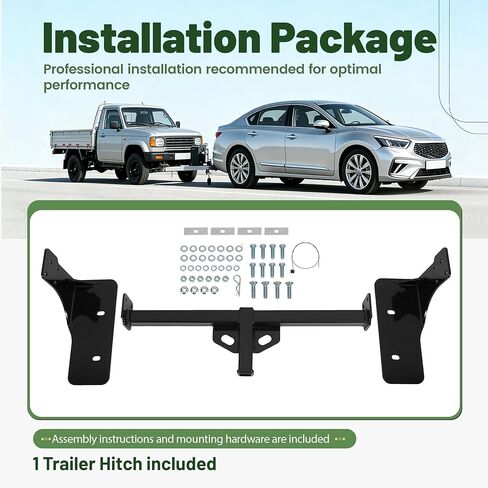Class 1 1.25" Trailer Hitch Compatible with 2007-2021 Nissan Altima 4 Door Sedan Models/Altima/Maxima 2000LBS Steel Powder Coated Black Rear Trailer Tow Hitch Receiver in Saudi Arabia