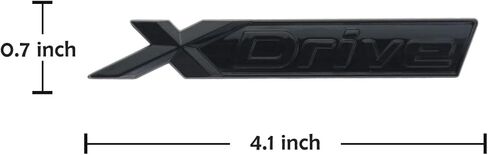 1PCS XDrive X Drive Badge Decal Car Fender Side Trunk Rear Body Emblem Sticker Replacement for Xtreme (Gloss Black) in Saudi Arabia