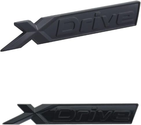 1PCS XDrive X Drive Badge Decal Car Fender Side Trunk Rear Body Emblem Sticker Replacement for Xtreme (Gloss Black) in Saudi Arabia
