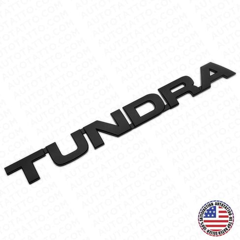 Tailgate Compatible with Tundra 06-10 3D Emblems with Strong Adhesive Matte Black in Kuwait