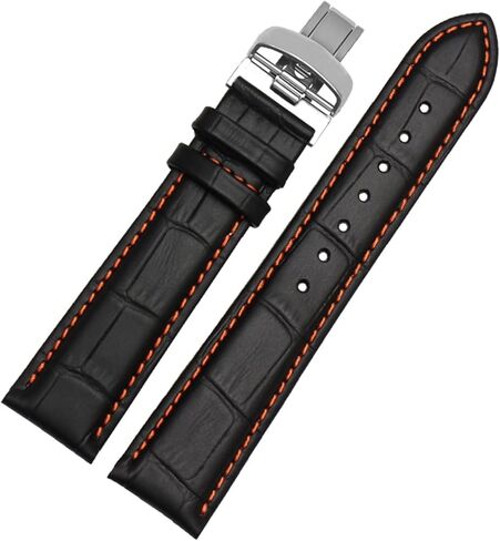 VELORE Genuine leather watchband for Mido Multifort M005 Series M005930 wristband 23mm withstainless steel butterfly buckle in Saudi Arabia