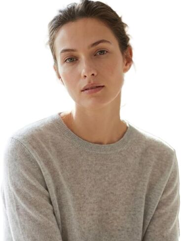 NPIA Certified Original 100% Pure Cashmere Sweater Women | 2-Ply 16 Micron Fine Knit | Lightweight Luxury Crewneck Pullover in Saudi Arabia