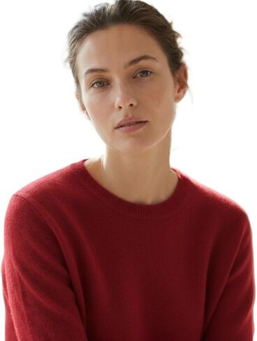 NPIA Certified Original 100% Pure Cashmere Sweater Women | 2-Ply 16 Micron Fine Knit | Lightweight Luxury Crewneck Pullover in Saudi Arabia