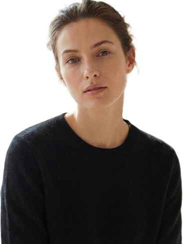 NPIA Certified Original 100% Pure Cashmere Sweater Women | 2-Ply 16 Micron Fine Knit | Lightweight Luxury Crewneck Pullover in Kuwait