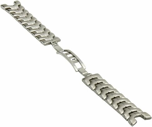 سوار ساعة Ewatchparts مقاس 21 ملم متوافق مع ساعة Tag Heuer الرجالية بفتحة 9 ملم وسوار من الفولاذ المقاوم للصدأ in Saudi Arabia