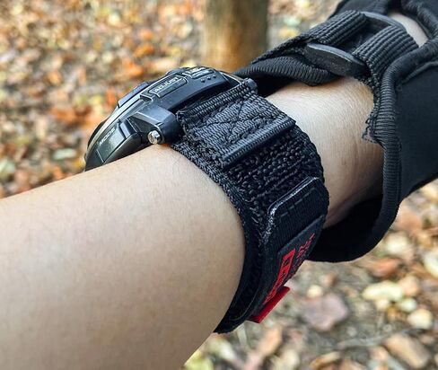 Military Style Watch Strap for Casio Protrek PRG-200/250/500/260/280/550,PRW-2500/3500/5100/5000/510, Nylon Hook & Loop Casio Band in Kuwait