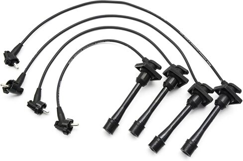 Ignition Spark Plug Wires Set of 4 9091922327 Compatible with Toyota Celica 1994-1997, Corolla & Geo Prizm 1993-1997, 1.6L 1.8L Naturally Aspirated in Saudi Arabia