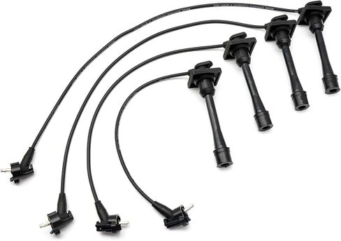 Ignition Spark Plug Wires Set of 4 9091922327 Compatible with Toyota Celica 1994-1997, Corolla & Geo Prizm 1993-1997, 1.6L 1.8L Naturally Aspirated in Saudi Arabia