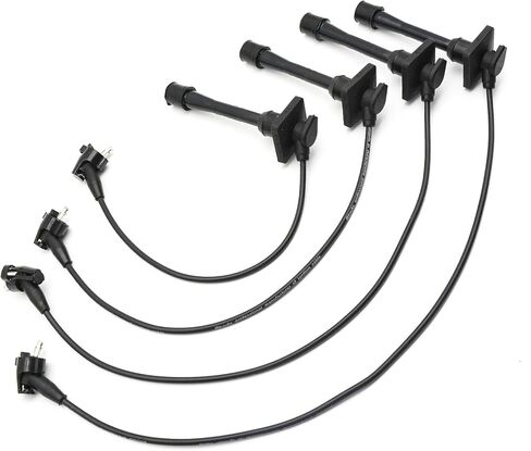 Ignition Spark Plug Wires Set of 4 9091922327 Compatible with Toyota Celica 1994-1997, Corolla & Geo Prizm 1993-1997, 1.6L 1.8L Naturally Aspirated in Saudi Arabia