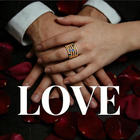 خواتم متقاطعة للنساء، حلقة مكتنزة مطلية بالذهب عيار 14 قيراط غير مشوهة، بيان حلقة مفتوحة قابلة للتعديل قابلة للتكديس مع زركون مكعب ملون، هدايا مجوهرات عتيقة لها in Kuwait