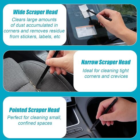 XANGNIER مجموعة أدوات تفصيل السيارة الداخلية، أداة تنظيف السيارة الداخلية، مجموعة أدوات تنظيف السيارة، تفاصيل العناية بالسيارة ومستلزمات التنظيف، مناسبة للسيارات، سيارات الدفع الرباعي، الشاحنات، السيدان، لوحة القيادة، لوحة، 10 قطع من الأدوات in Kuwait