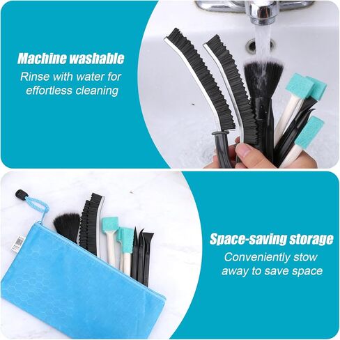 XANGNIER مجموعة أدوات تفصيل السيارة الداخلية، أداة تنظيف السيارة الداخلية، مجموعة أدوات تنظيف السيارة، تفاصيل العناية بالسيارة ومستلزمات التنظيف، مناسبة للسيارات، سيارات الدفع الرباعي، الشاحنات، السيدان، لوحة القيادة، لوحة، 10 قطع من الأدوات in Kuwait