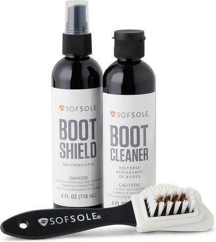 Sof Sole Boot Care Kit with Waterproofer, Cleaner and Brush in Kuwait