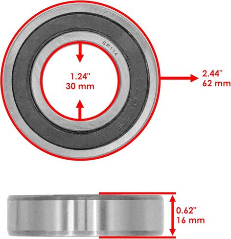 Caltric Rear Wheel Ball Bearings Seals Kit Compatible With Kawasaki KZ650 KZ 650 1980-1982 in Saudi Arabia