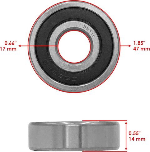 Caltric Rear Wheel Ball Bearings Seals Kit Compatible With Kawasaki KZ650 KZ 650 1980-1982 in Saudi Arabia