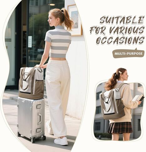 Laptop Backpack for Women,Adjustable Tote Work Business Backpack,TravelPersonal Carry On Bag,17.3Inch,WChampagne in Saudi Arabia