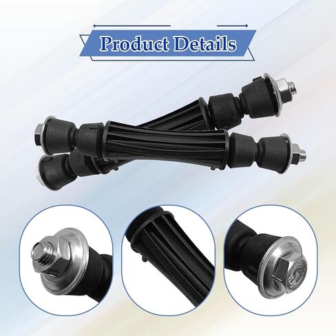 وصلات نهاية المثبت الأمامي، وصلات شريط Sway متوافقة مع 04-19 CadlIIac Escalade EXT/ESV، 04-19 GMⅭ Yukon، 04-19 Chevy Tahoe، 07-13 Chevy Avalanche إلخ، استبدال OE# K700432 (قطعتان) in Saudi Arabia