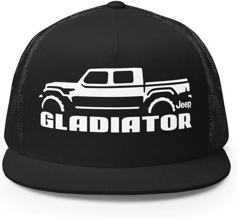 Jeep Gladiator Retro Trucker Hat - Officially Licensed Black in Saudi Arabia