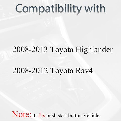استبدال المفتاح الذكي فوب يناسب تويوتا هايلاندر Rav4 2008 2009 2010 2011 2012 2013 دخول بدون مفتاح التحكم عن بعد HYQ14AAB 271451-0140 لوحة 89904-48100 3 أزرار in Saudi Arabia