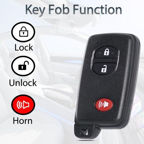 استبدال المفتاح الذكي فوب يناسب تويوتا هايلاندر Rav4 2008 2009 2010 2011 2012 2013 دخول بدون مفتاح التحكم عن بعد HYQ14AAB 271451-0140 لوحة 89904-48100 3 أزرار in Saudi Arabia