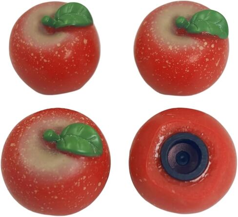 Tire Valve Stem Caps - (4 Pack) Plastic Air Caps with Mini Artificial Resin Fruit-Funny Car Accessories – Leak-Proof, Universal Stem Covers for Cars Trucks Motorcycles and Bikes (Banana) in Saudi Arabia