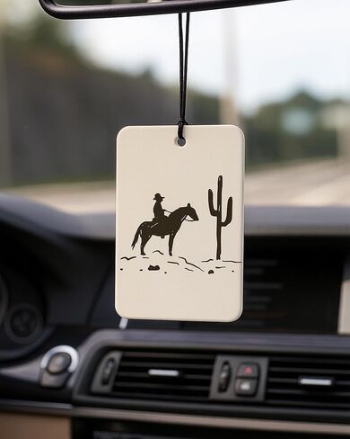 Boho Western Car Air Freshener 4 Pcs Coconut Scented, Howdy Horseshoe Cactus Rodeo Cowboy Car Accessories Mirror Decor for Women, Western Hanging Air Freshener for Cars Closet Drawer Books in Saudi Arabia
