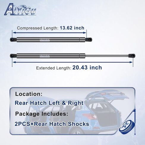 PM3120 Rear Hatch Shocks Struts Lift gate Supports Gas Springs Compatible with 2004 2005 2006 Lexus RX330, 2007 2008 2009 Lexus RX350, Pack of 2 PCS,Replace 68950-0E021 SG229047 in Saudi Arabia