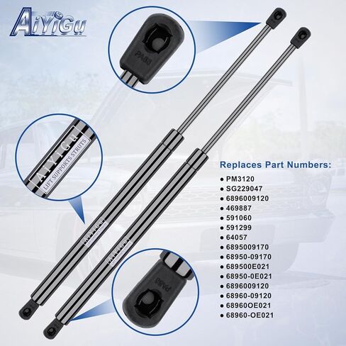 PM3120 Rear Hatch Shocks Struts Lift gate Supports Gas Springs Compatible with 2004 2005 2006 Lexus RX330, 2007 2008 2009 Lexus RX350, Pack of 2 PCS,Replace 68950-0E021 SG229047 in Saudi Arabia