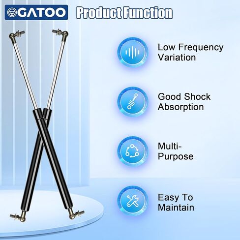Front Hood Struts Lift Supports Gas Shock Strut Spring Compatible with Toyota Land Cruiser Lexus LX470 1998 1999 2000 2001 2002 2003 2004 2005 2006 2007 Sport Utility 4.7L, Replace 4361,SG329040 in Saudi Arabia