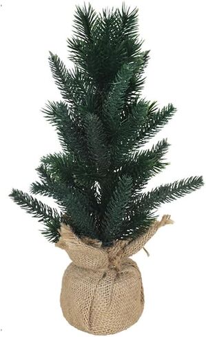 شجرة عيد الميلاد الصغيرة، شجرة عطلة على سطح الطاولة مقاس 12.6 بوصة مع فروع من البولي إيثيلين لطاولة عيد الميلاد وحفلات العطلات المنزلية، قطعة مركزية للحفلات غير مضاءة in Kuwait