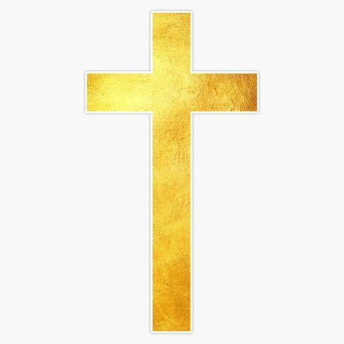 Christian Cross Sticker Vinyl Bumper Sticker Decal Waterproof 5" in Saudi Arabia