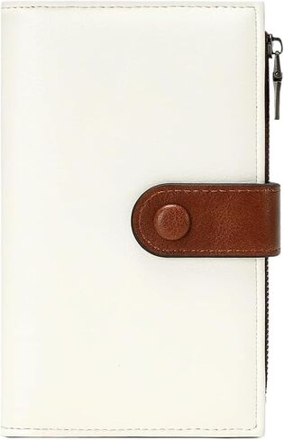 Women's Compact Trifold Wallet, RFID Blocking Short Wallet with Zipper Coin Pocket and Card Slots, Gift for Women. in Saudi Arabia