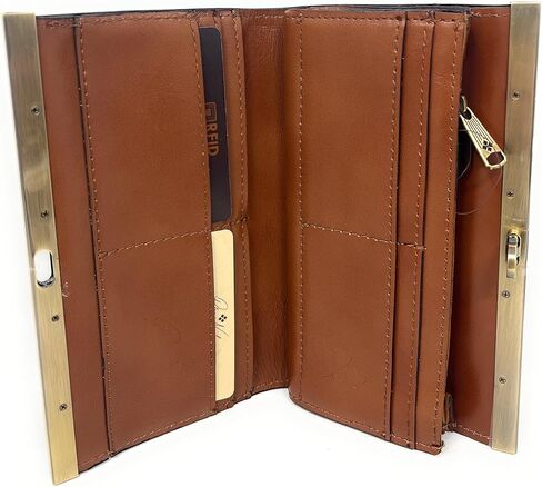 Patricia Nash Leather Cauchy Clutch Wallet, Riot Rust in Kuwait